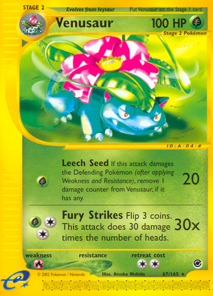 Venusaur 67/165 - Expedition (EX) LP