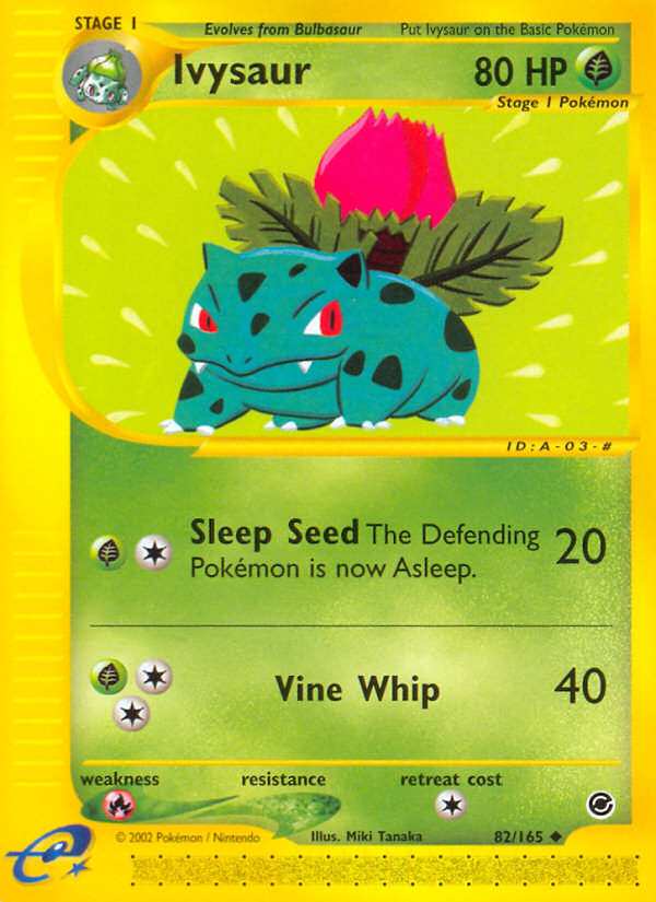 Ivysaur 82/165 - Expedition (EX) NM
