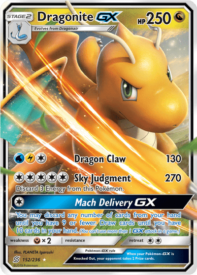 Dragonite GX 152/236 - Unified Minds (UNM) NM