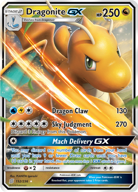 Dragonite GX 152/236 - Unified Minds (UNM) NM