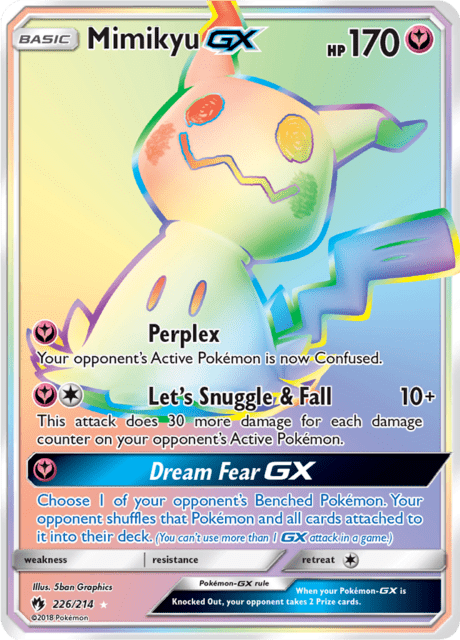Mimikyu GX 226/214 - Lost Thunder (LOT) NM