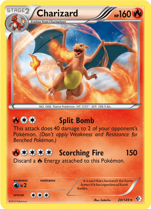 Charizard 20/149 - Boundaries Crossed (BCR) LP