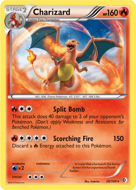 Charizard 20/149 - Boundaries Crossed (BCR) LP