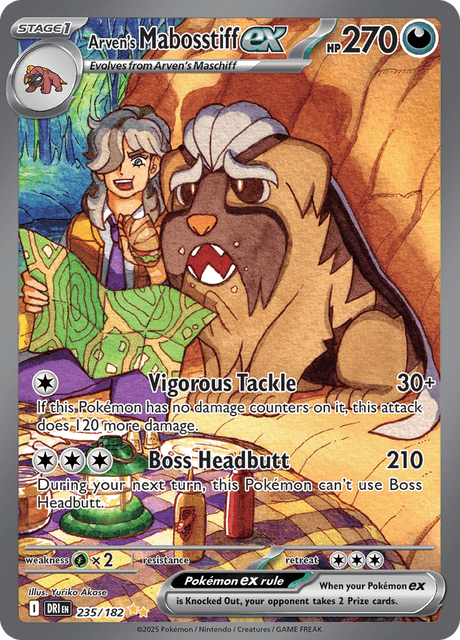 Arven's Mabosstiff ex 235/182 - Destined Rivals (DRI) NM