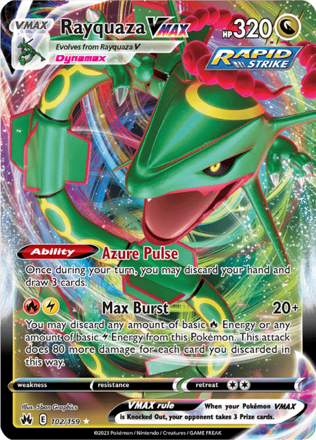 Rayquaza VMAX 102/159 - Crown Zenith (CRZ) PSA 10