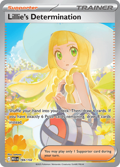 Lillie's Determination 184/132 - Mega Evolution (MEG) NM