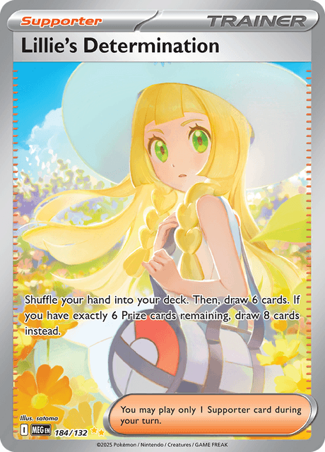 Lillie's Determination 184/132 - Mega Evolution (MEG) NM
