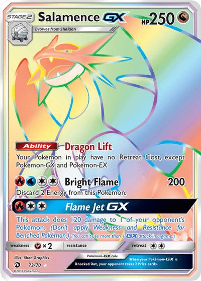 Salamence GX 73/70 - Dragon Majesty (DRM) NM