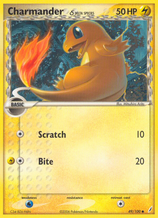Charmander 49/100 [Reverse Holo] - Crystal Guardians (CG) LP