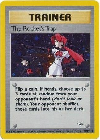 The Rocket's Trap 19/132 - Gym Heroes (G1) MP