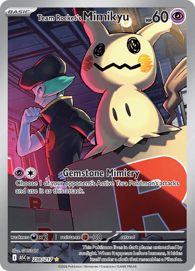 Team Rocket's Mimikyu 238/217 - Ascended Heroes (ASC) NM