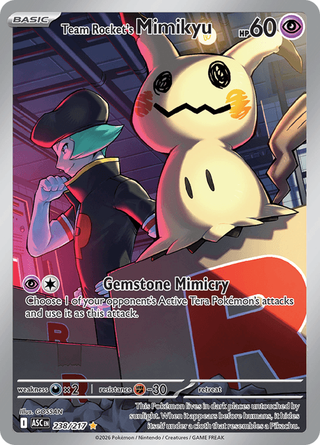 Team Rocket's Mimikyu 238/217 - Ascended Heroes (ASC) NM