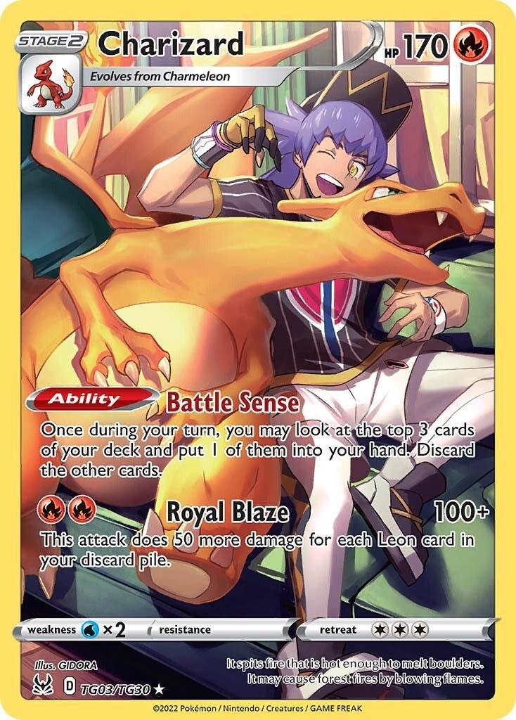 Charizard tg03/tg30 - Lost Origin (LOR) NM