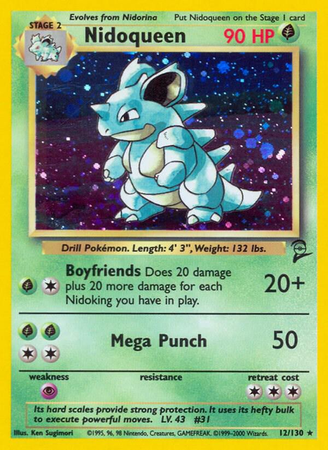 Nidoqueen 12/130 - Base Set 2 (B2) HP