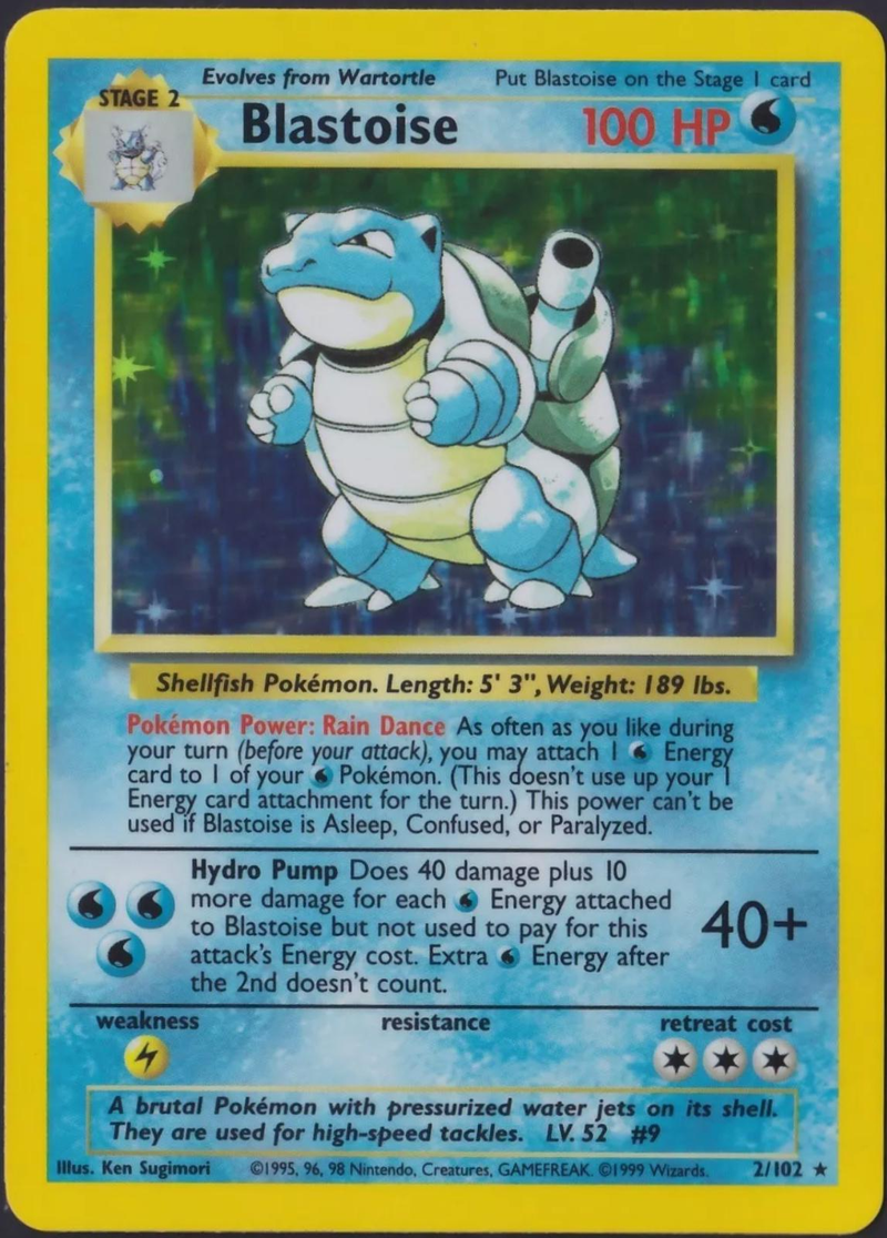 Blastoise 2/102 - Base Set (BS) LP