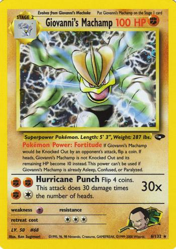 Giovanni's Machamp 6/132 - Gym Challenge (G2) DMG