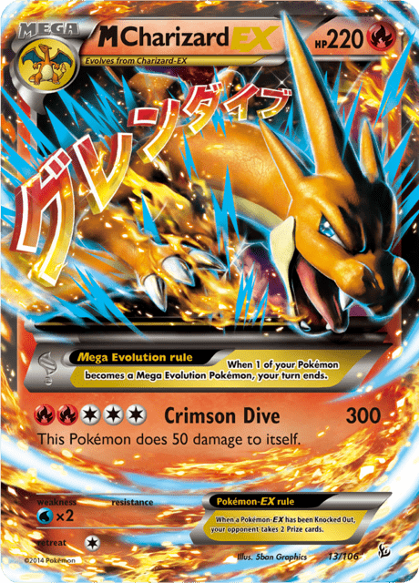 M Charizard EX 13/106 - Flashfire (FLF) LP
