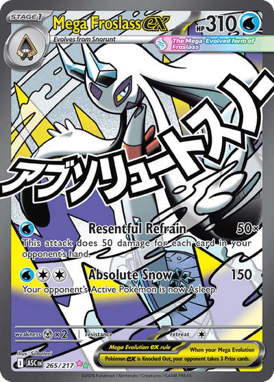 Mega Froslass ex 265/217 - Ascended Heroes (ASC) NM