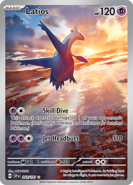 Latios 203/191 - Surging Sparks (SSP) NM