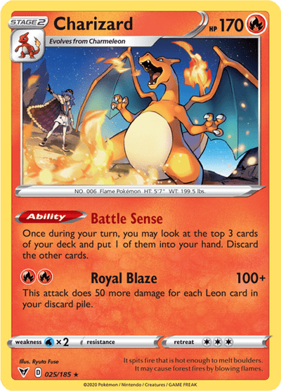 Charizard 25/185 [Cracked Ice] - Vivid Voltage (VIV) NM