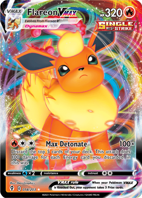 Flareon VMAX 18/203 - Evolving Skies (EVS) NM