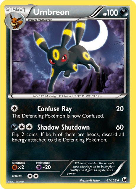 Umbreon 61/108 - Dark Explorers (DEX) NM