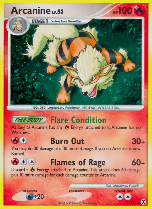 Arcanine 1/111 - Rising Rivals (RR) HP