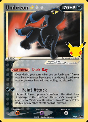 Umbreon 17/25 - Celebrations (CEL) NM