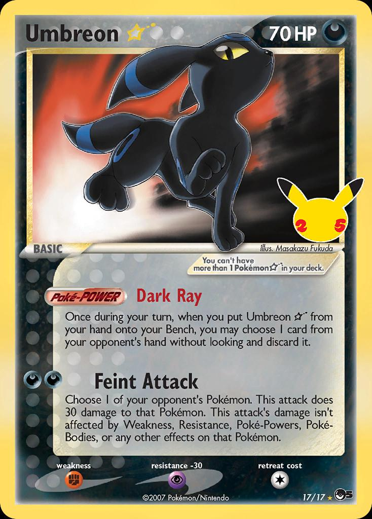 Umbreon 17/25 - Celebrations (CEL) NM