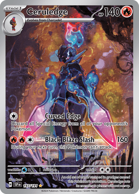 Ceruledge 197/191 - Surging Sparks (SSP) NM