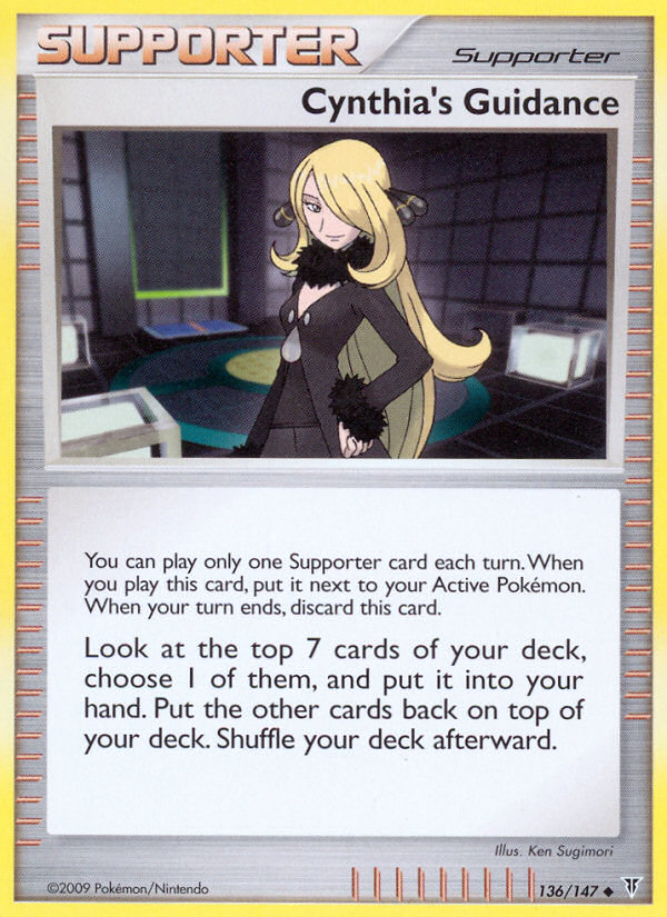 Cynthia's Guidance 136/147 [Crosshatch Holo] - Supreme Victors (SV) NM