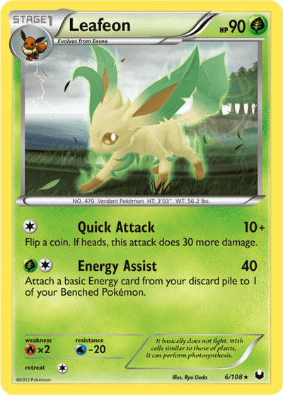 Leafeon 6/108 - Dark Explorers (DEX) NM