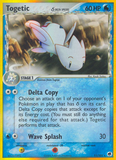 Togetic 11/101 [Reverse Holo] - Dragon Frontiers (DF) LP