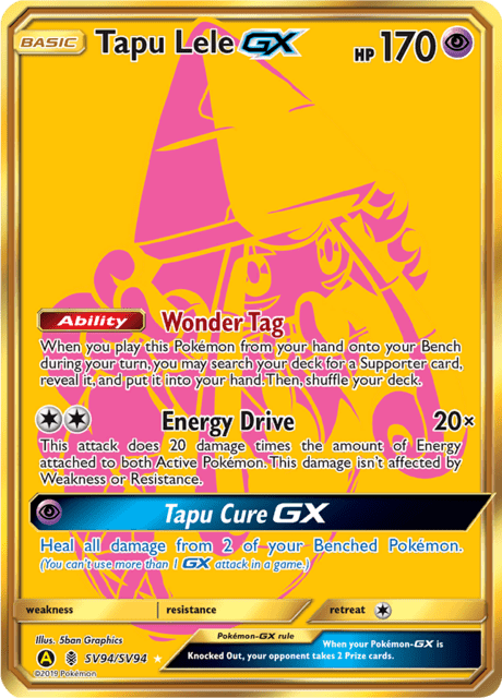 Tapu Lele sv94/sv94 - Hidden Fates (HIF) NM