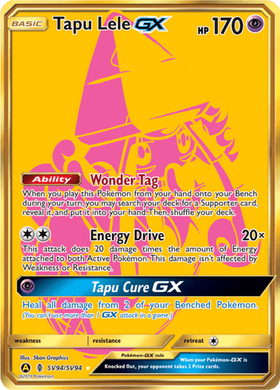 Tapu Lele sv94/sv94 - Hidden Fates (HIF) NM