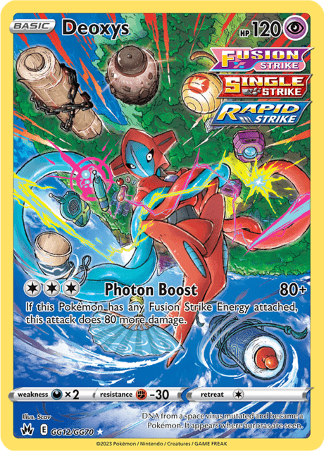 Deoxys gg12/gg70 - Crown Zenith (CRZ) NM