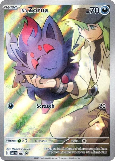 N's Zorua 189/ - Promo (SVP) NM