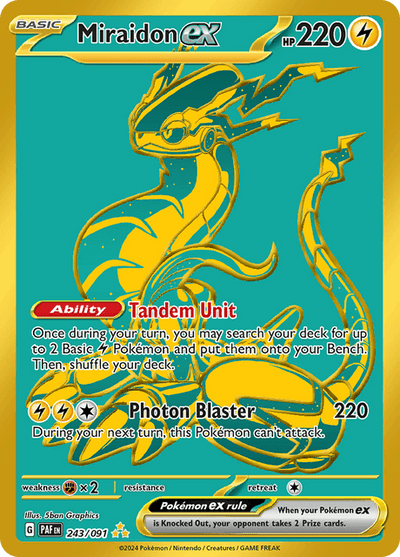 Miraidon ex 243/91 - Paldean Fates (PAF) NM