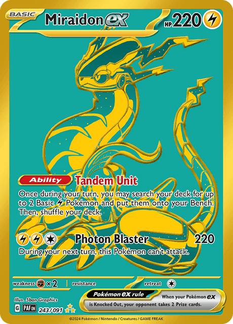 Miraidon ex 243/91 - Paldean Fates (PAF) NM