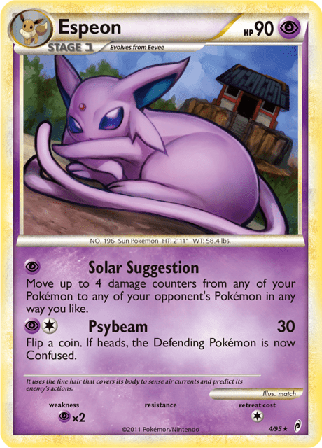 Espeon 4/95 - Call of Legends (CL) HP