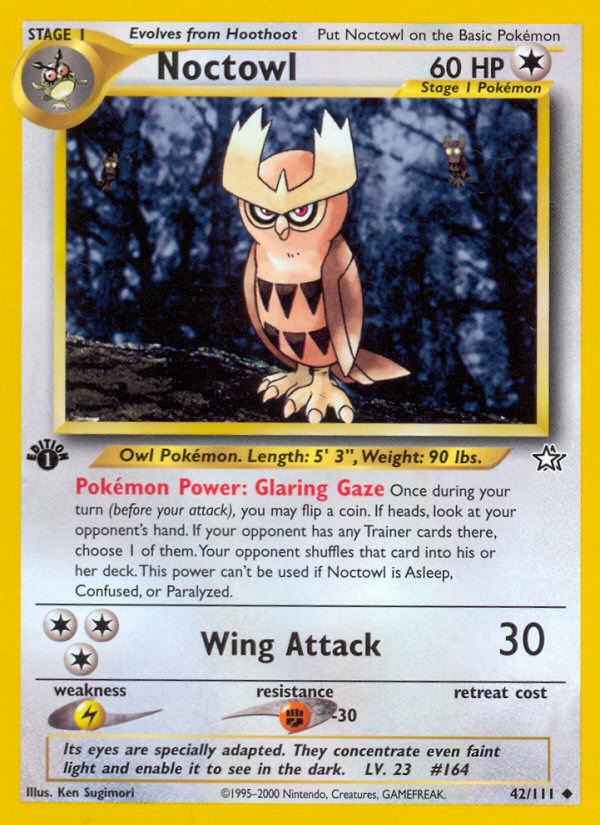 Noctowl 42/111 [1st Edition] - Neo Genesis (N1) LP