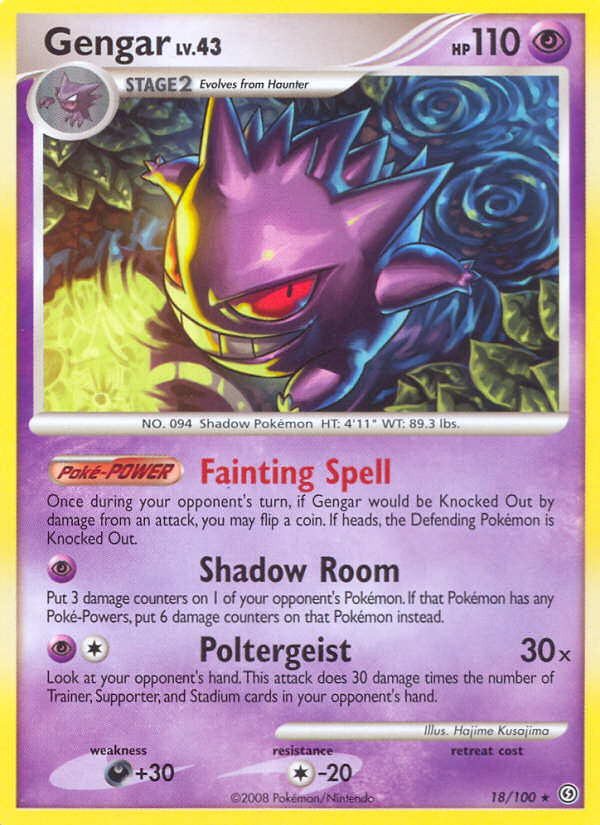 Gengar 18/100 - Stormfront (SF) LP