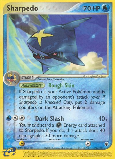 Sharpedo 22/109 [Reverse Holo] - Ruby & Sapphire (RS) LP