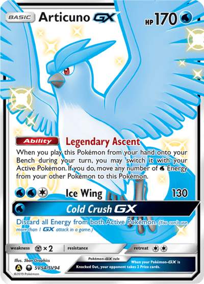 Articuno GX sv54/sv94 - Hidden Fates (HIF) NM