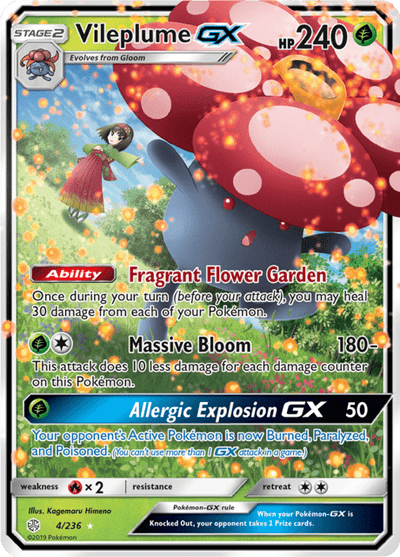 Vileplume GX 4/236 - Cosmic Eclipse (CEC) NM