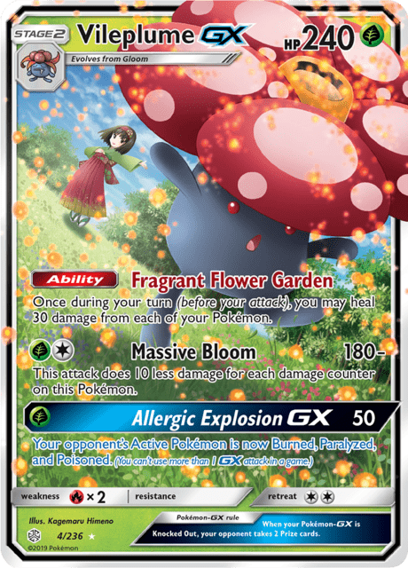 Vileplume GX 4/236 - Cosmic Eclipse (CEC) NM