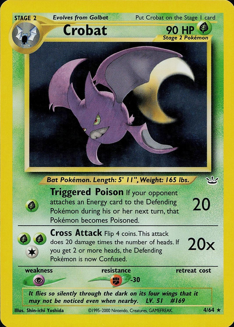 Crobat 4/64 - Neo Revelation (N3) MP