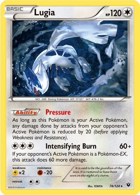 Lugia 78/124 [Cracked Ice] - Fates Collide (FCO) LP