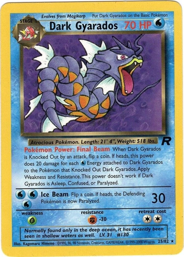 Dark Gyarados 25/82 - Team Rocket (TR) LP