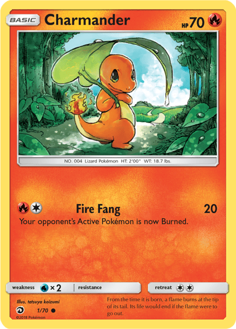 Charmander 1/70 [Reverse Holo] - Dragon Majesty (DRM) NM